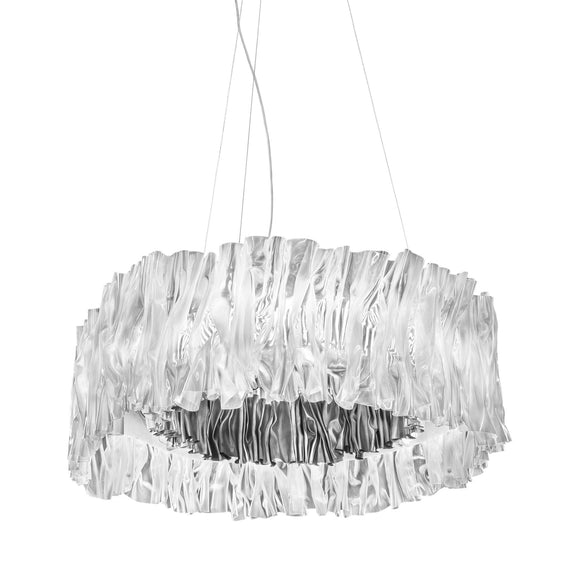 Modern European Living Dining Room Large Fabric Shade Pendant Lamp Ceiling Light Decorative Chandelier