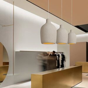 Modern Japanese Nordic Designer Wind Chandelier Wabi Sabi French Cream Table Light with Adjustable Height for Bars Restaurants SSM-0038 image 1