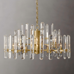 Original Design Copper Chandelier Modern Luxury Crystal Lamp for Living Bedroom Dining Middle Lights Brass Wall Lamp for Indoor WSM-8065 image 1