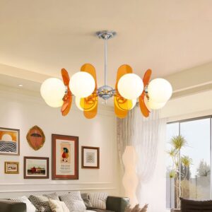 Bauhaus Nordic Retro LED Chandelier Pendant Light for Dining Living Bedroom Vintage Colorful Magic Voice Control Bean Lamp SSM-9803-01 image 1