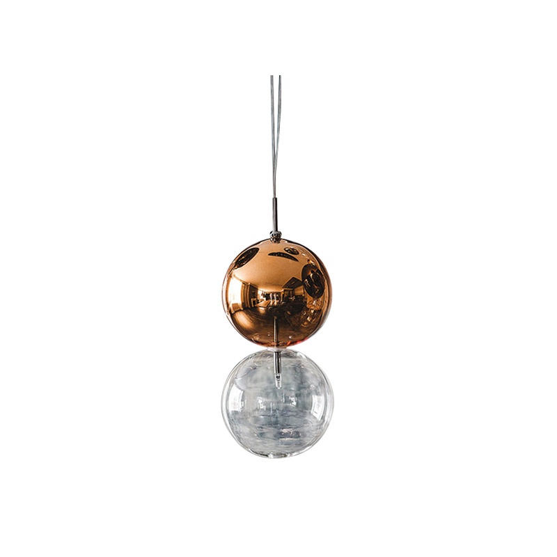 Ball LED Pendant Light Hanging Lamp Chandelier Loft LED Glass Round Globe Metal Modern Designer Creative Minimalist Living Room