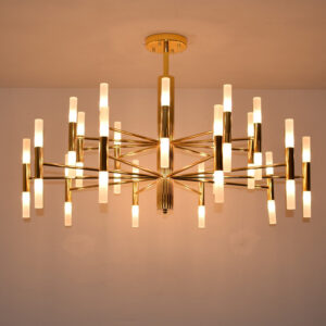 Design Acrylic Pendant Light Gold Modern Chandeliers SSM-9897-01 image 1