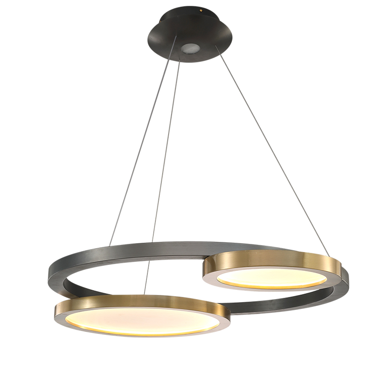 New Design Hotel Led Post modern Round Ceiling Lamp Hanging Ring Living Room Luxury Chandeliers Pendant Lights