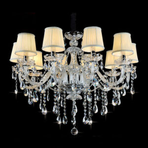 Modern European style crystal chandelier simple home living room dining room decoration hotel banquet candle crystal chandelier SSM-8053-02 image 1