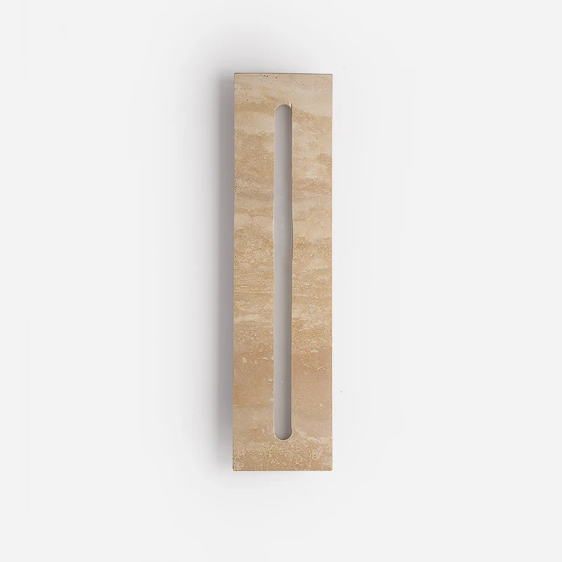 Wabi Sabi Travertine Interior Wall Light Bedside for Living Room Hotel Restaurant Corridor Staircase Background Stone Sconce