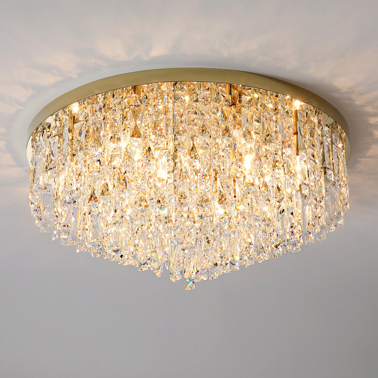 Led Lamp Crystal Floor Metal and K9 Crystal Lamp for Luxury Decorative Living Room