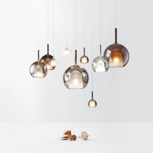 Nordic modern creative fashion romantic glass ball pendant light cafe restaurant bar art deco chandelier SSM-3227 image 1
