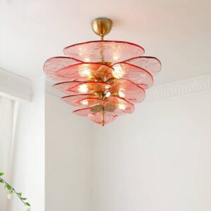Murano Glass Chandelier Luxury Hotel Restaurant Shop Lobby Art Deco Pendant Light Living Room Modern Color Ceiling Lamp SSM-3301-02 image 1