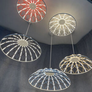 Meerosee Colorful Ring Mesh LED Light Modern Lighting Indoor Living Room Led Pendant Light MD92401 SSM-9905 image 1