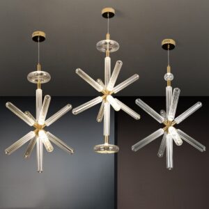 Bedroom Loft Led Snowflake American Creative Glass Dining Room Chandelier SSM-8073 image 1