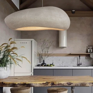 Modern Pendant Light Kitchen White Minimalist Nordic Art Luminaire Suspendu Wabi Sabi Light Lampara for Dining SSM-0058 image 1