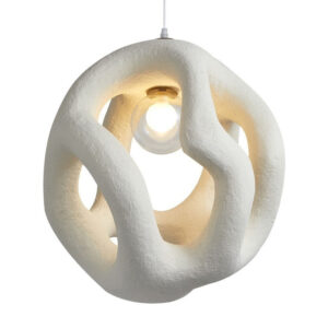 Modern Indoor 3D Printed Logo E27 White Pendant Lamps Resin Art Decor Switch Control Ceiling for Home Chandeliers Pendant Lights SSM-0047 image 1