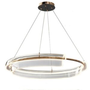 Scandinavian Postmodern Light Luxury Atmosphere Living Room Dining Room Bedroom LED Ring Chandelier SSM-8081 image 1